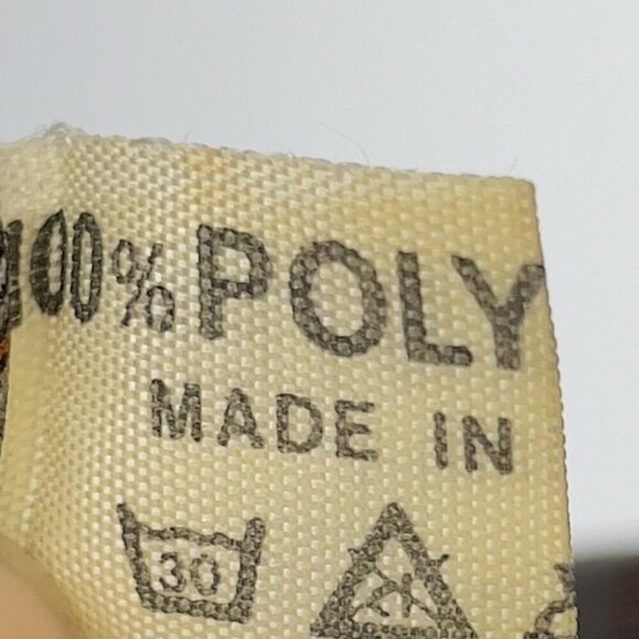 VTG Made in Italy Diamond Geometric Prints Light‎ Gray & Rust Scarf 54" - Picture 6 of 6